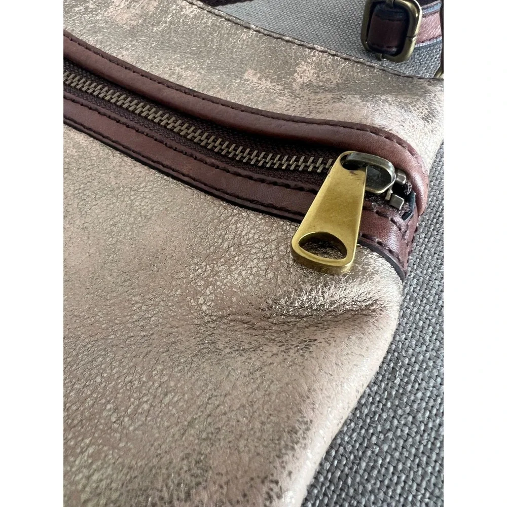 Fossil Crossbody Copper Tone Bag Brass Hardware
